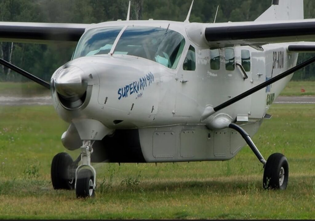 A white Let L-410 Turbolet aircraft, named